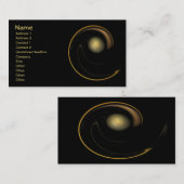 Reine Flamme Brago-Mitchell Fraktal Kunst, Dichtun Visitenkarte (Vorne/Hinten)