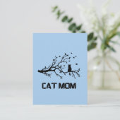"reine, fruchtige Katzenart-Mama" Postkarte (Stehend Vorderseite)