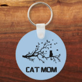 "reine, fruchtige Katzenart-Mama" Schlüsselanhänger (Vorderseite)