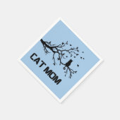 "reine, fruchtige Katzenart-Mama" Serviette (Ecke)