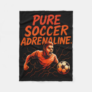 Reine Fußball-Adrenalin-Graffiti-Fan-Ausrüstung De Fleecedecke