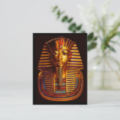 Reine Gold-Gräbermaske Pharao Tutankhamun Postkarte (Stehend Vorderseite)