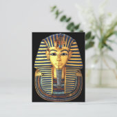 Reine Gold-Gräbermaske Pharao Tutankhamun Postkarte (Stehend Vorderseite)