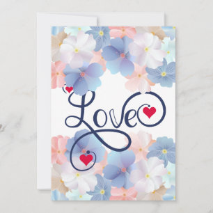 Reine Liebe wie eine Blume Feiertagskarte