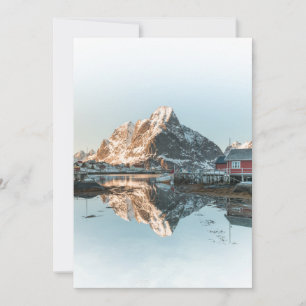 Reine, Lofoten Islands Fishing Village Feiertagskarte