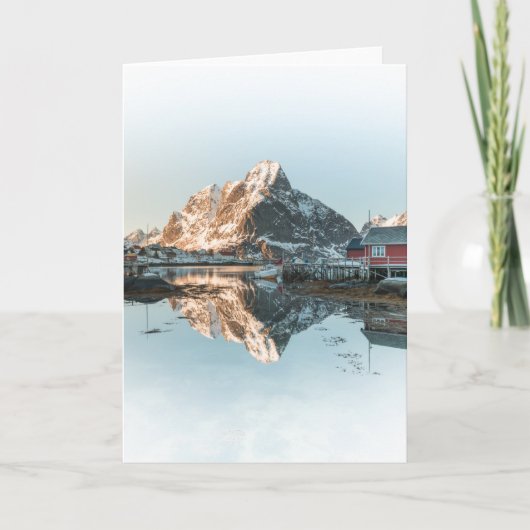 Reine, Lofoten Karte (Vorderseite)