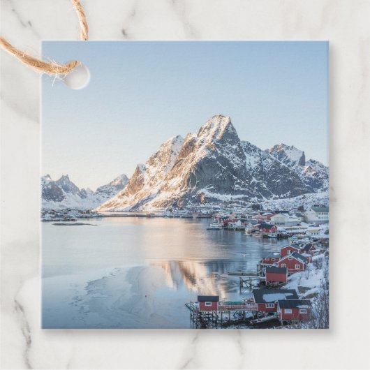 Reine Lofoten Norwegen Geschenkanhänger (Vorderseite)
