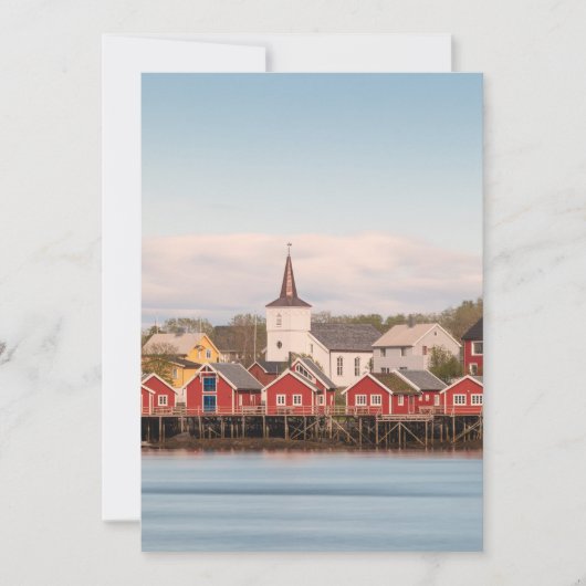 Reine Lofoten Norwegen Karte (Vorderseite)