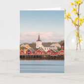 Reine Lofoten Norwegen Karte (Gelbe Blume)