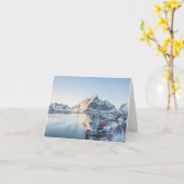 Reine Lofoten Norwegen Karte (Gelbe Blume)