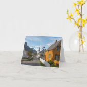 Reine Lofoten Norwegen Karte (Gelbe Blume)