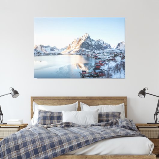 Reine Lofoten Norwegen Leinwanddruck (Insitu (Schlafzimmer))