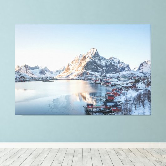 Reine Lofoten Norwegen Leinwanddruck (Insitu (Holzboden))