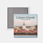 Reine Lofoten Norwegen Magnet (Vorderseite/Rückseite)