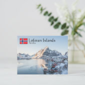Reine Lofoten Norwegen Postkarte (Stehend Vorderseite)