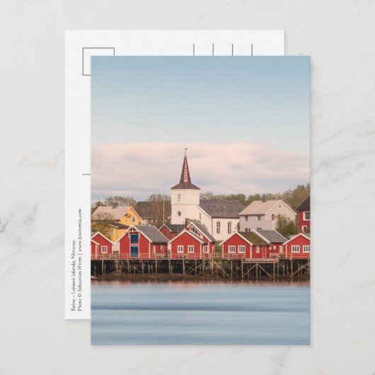 Reine Lofoten Norwegen Postkarte (Vorne/Hinten)