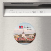 Reine Lofoten Souvenir Magnet (In Situ (Geschirrspüler))