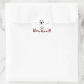 Reine Meditation Runder Aufkleber (Tasche)