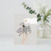 Reine Motion Muse Glam Mode Kunst Postkarte (Stehend Vorderseite)