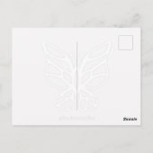 Reine Motion Muse Glam Mode Kunst Postkarte (Rückseite)