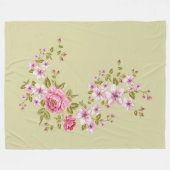 Reine Natur - Sommer der Rose 1 Fleecedecke (Vorderseite (Horizontal))