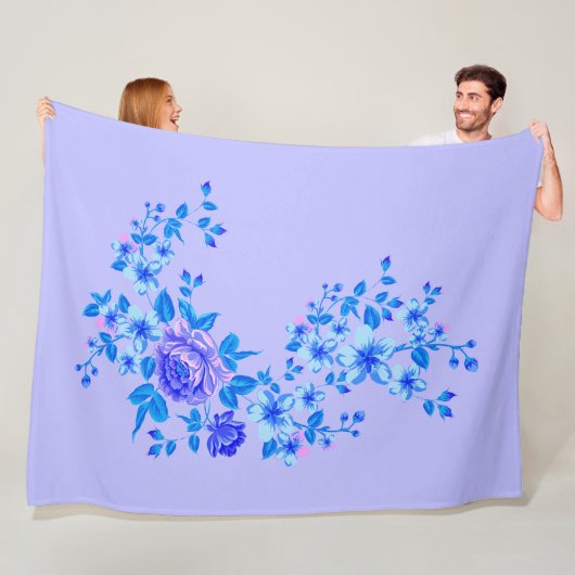 Reine Natur - Sommer der Rose 3 Fleecedecke (Beispiel)