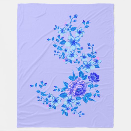 Reine Natur - Sommer der Rose 3 Fleecedecke (Vorderseite)