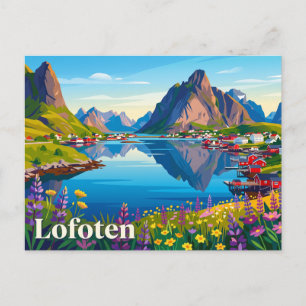 Reine Norwegen Postkarte