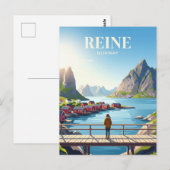 REINE NORWEGEN POSTKARTE (Vorne/Hinten)