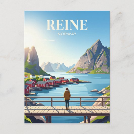 REINE NORWEGEN POSTKARTE (Vorderseite)
