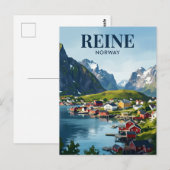 Reine Norwegen Postkarte (Vorne/Hinten)