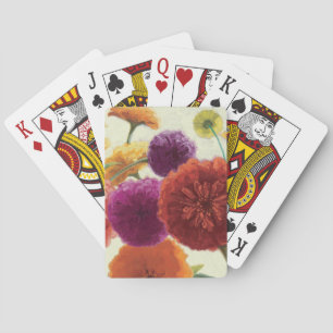 Reine Palette Zinnias Spielkarten