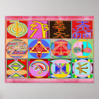 Reine REIKI Heilung Kunst - 12 Symbole