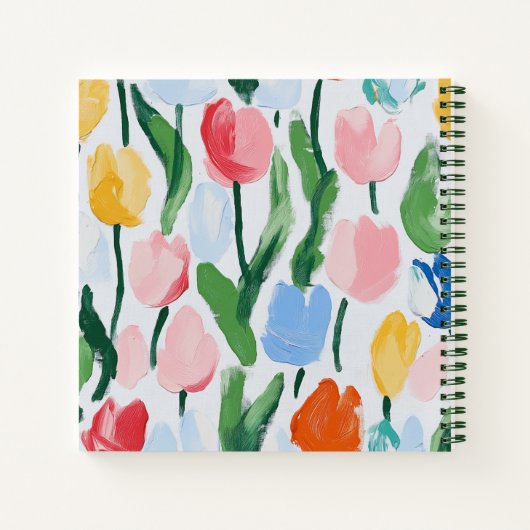 Reine und lustige Tulips Notizblock (Rückseite)