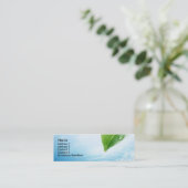 Reine Wasser-Visitenkarteschablone Mini Visitenkarte (Stehend Vorderseite)