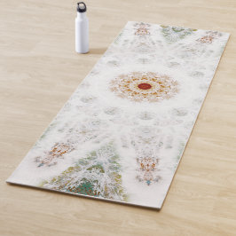 Reine weiße Mandala Yogamatte