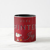 Reine Winterfreude mit Pinguin Tasse (Zentrum)