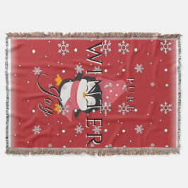 Reine Winterfreude mit Pinguin und Schnee Decke