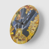 Reine Zeit Runde Wanduhr (Winkel)