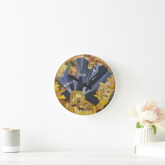 Reine Zeit Runde Wanduhr (Zuhause)