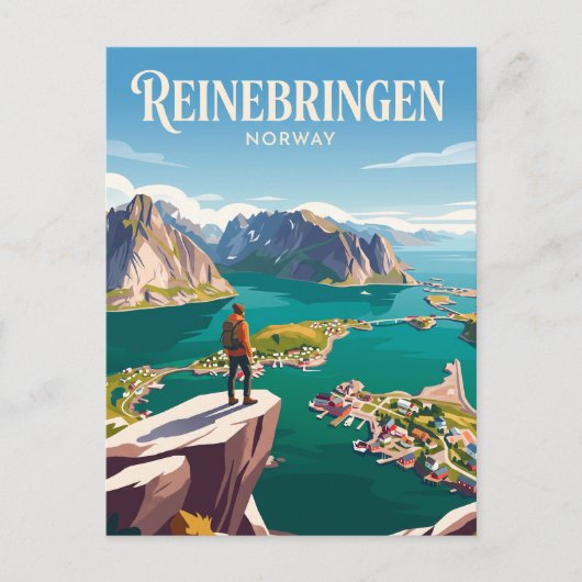 Reinebringen Norwegen Postkarte (Vorderseite)