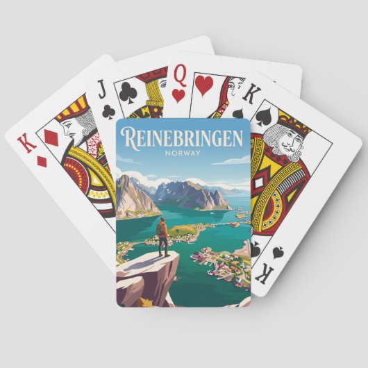 Reinebringen Norwegen Spielkarten (Rückseite)