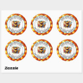 Reiner Bio Honig aus Liebe Runder Aufkleber (Blatt)