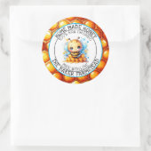 Reiner Bio Honig aus Liebe Runder Aufkleber (Tasche)