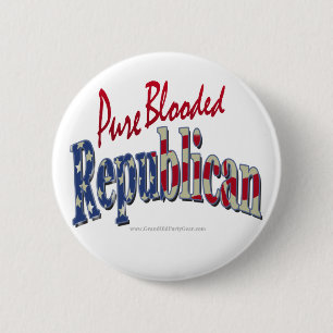 Reiner Blooded Republikaner-Knopf Button
