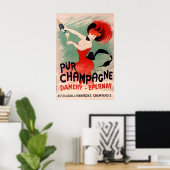 Reiner Champagner - Vintage Poster - Cappiello Pos (Heimbüro)