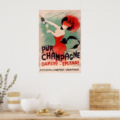 Reiner Champagner - Vintage Poster - Cappiello Pos (Küche)