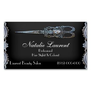 Reiner Chic Vintage Scheren-Stylist Magnetisch Magnetische Visitenkarte
