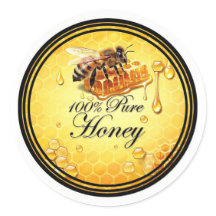 🍯 Reiner Goldener Honig – Biene & Honigwabe Premi