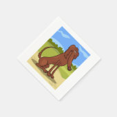 Reiner Irish Setter Hund Servietten (Ecke)